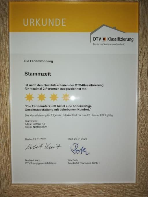 4 Sterne Ferienwohnung Stammzeit Nettersheim Exterior foto